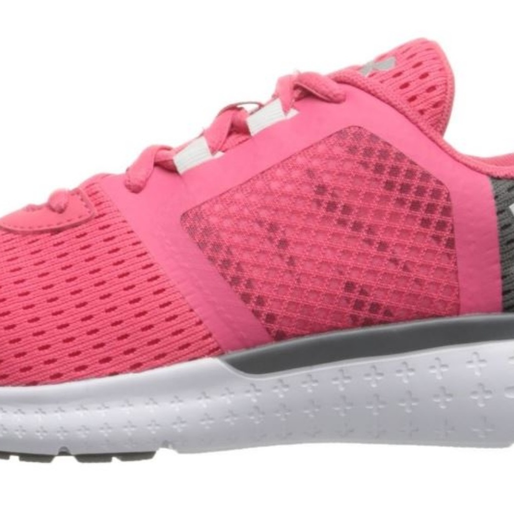 Under Armour New Girl's Pink Silver Shoes Size 7